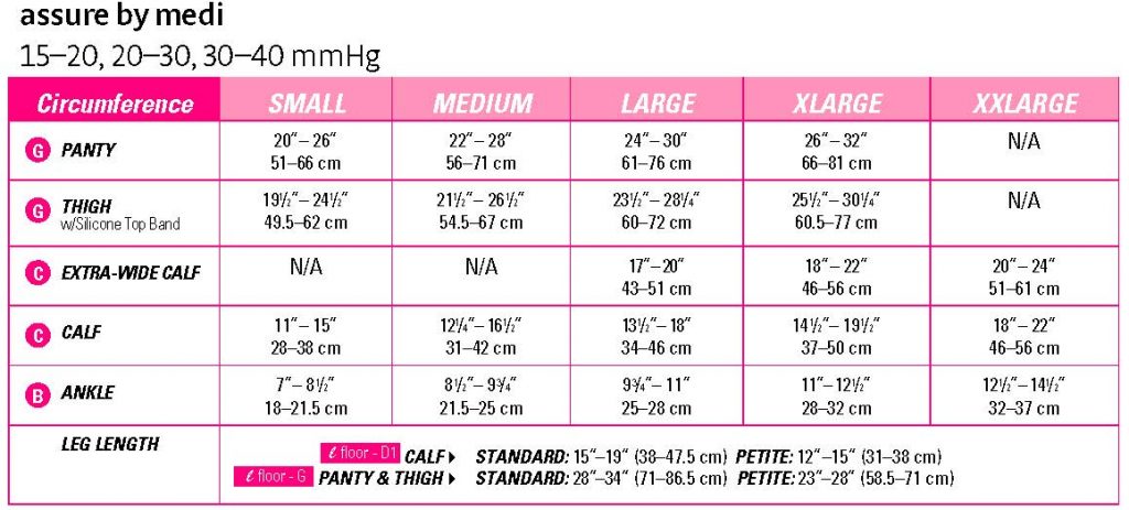 medi assure 15-20 mmHg calf open toe standard