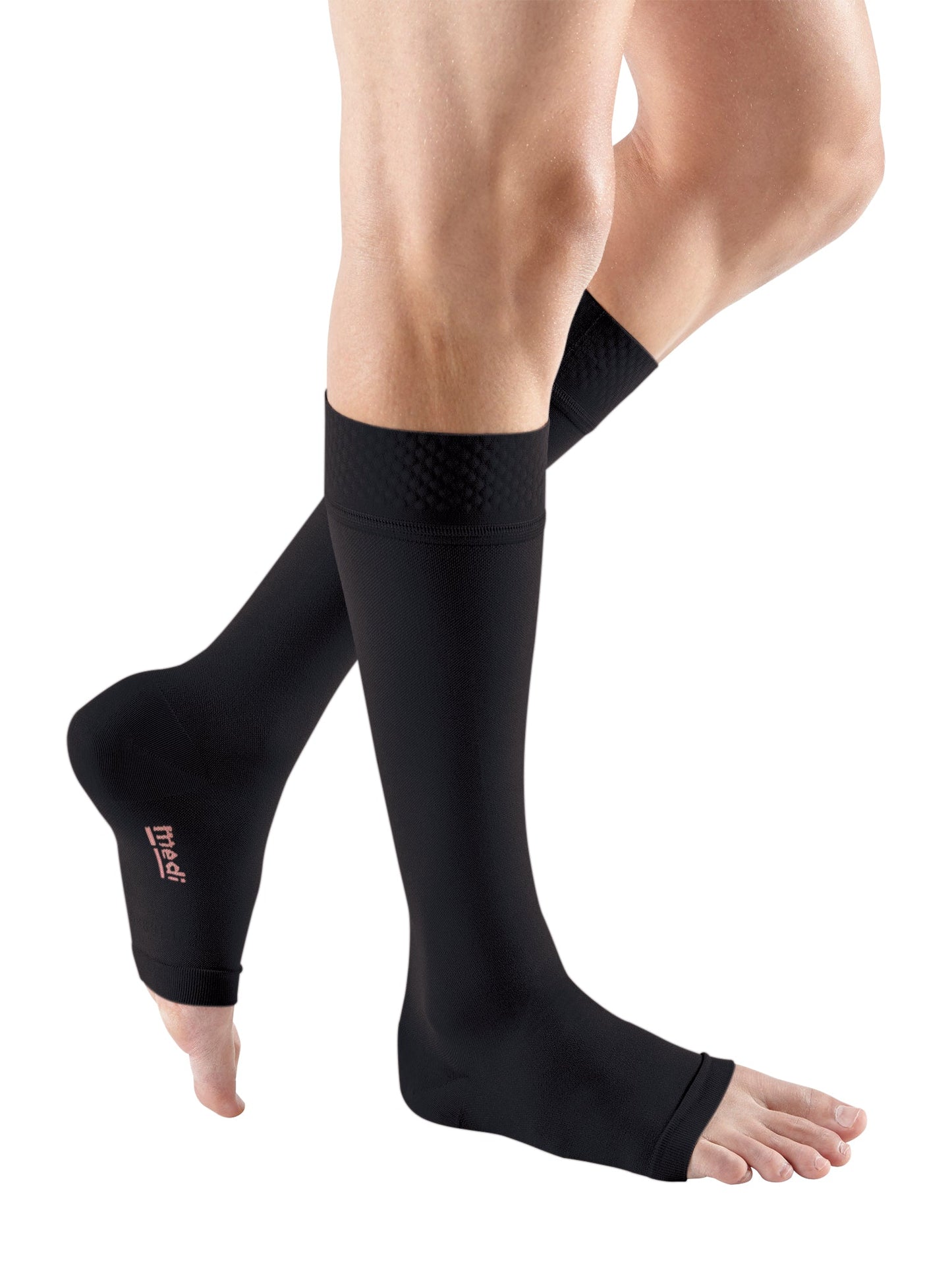 mediven forte 40-50 mmHg calf extra wide beaded topband open toe standard