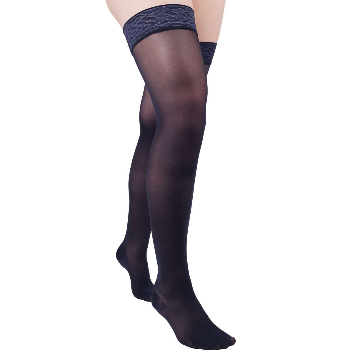 mediven sheer & soft 15-20 mmHg thigh lace topband closed toe standard