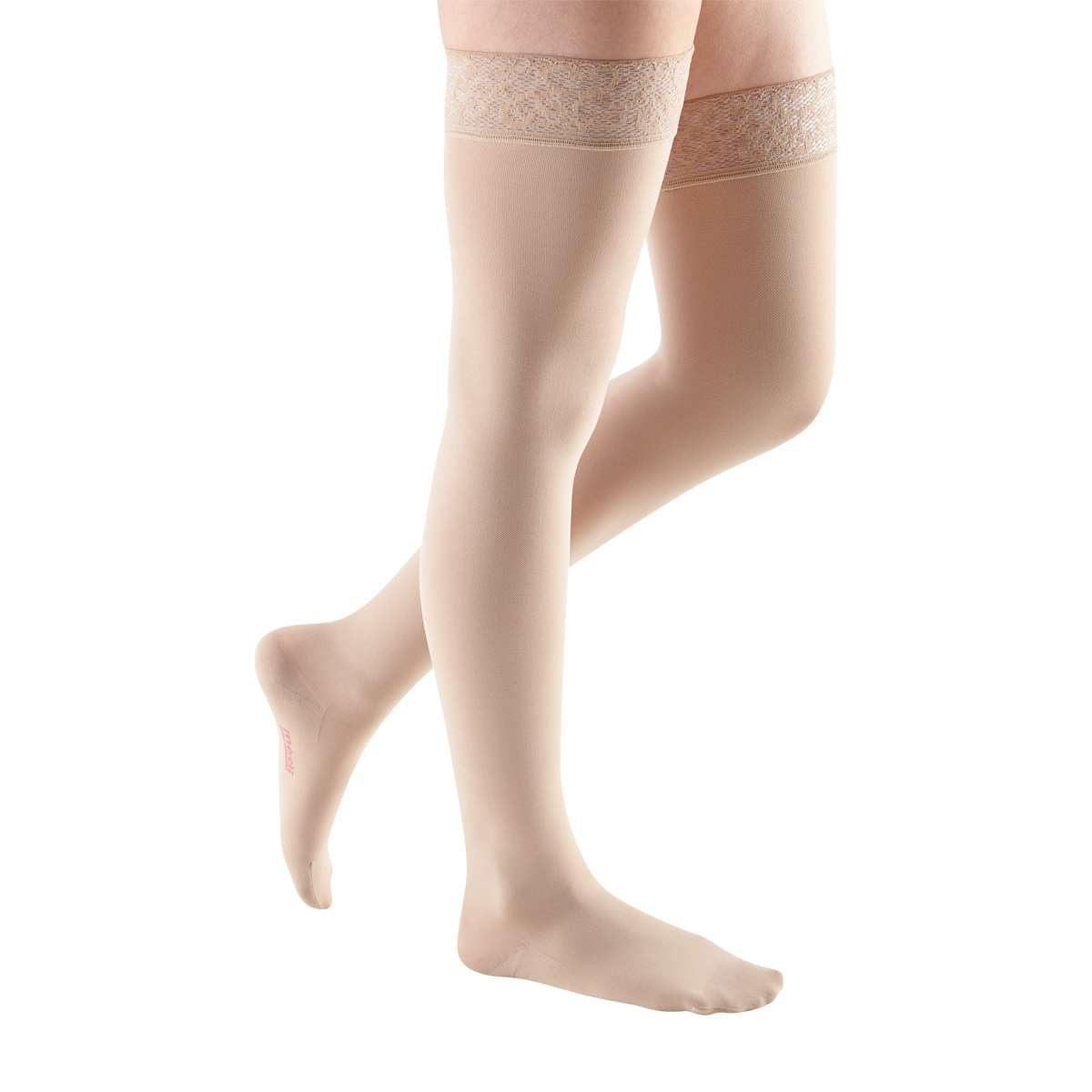 mediven comfort 15-20 mmHg thigh lace topband closed toe standard