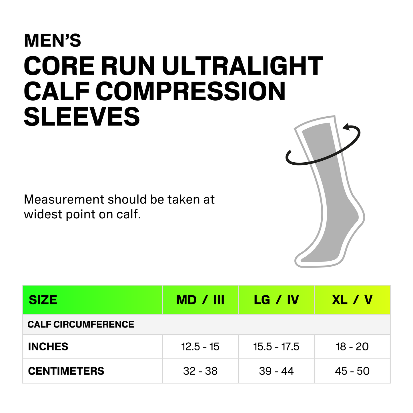 Core Run Ultralight Calf Sleeves