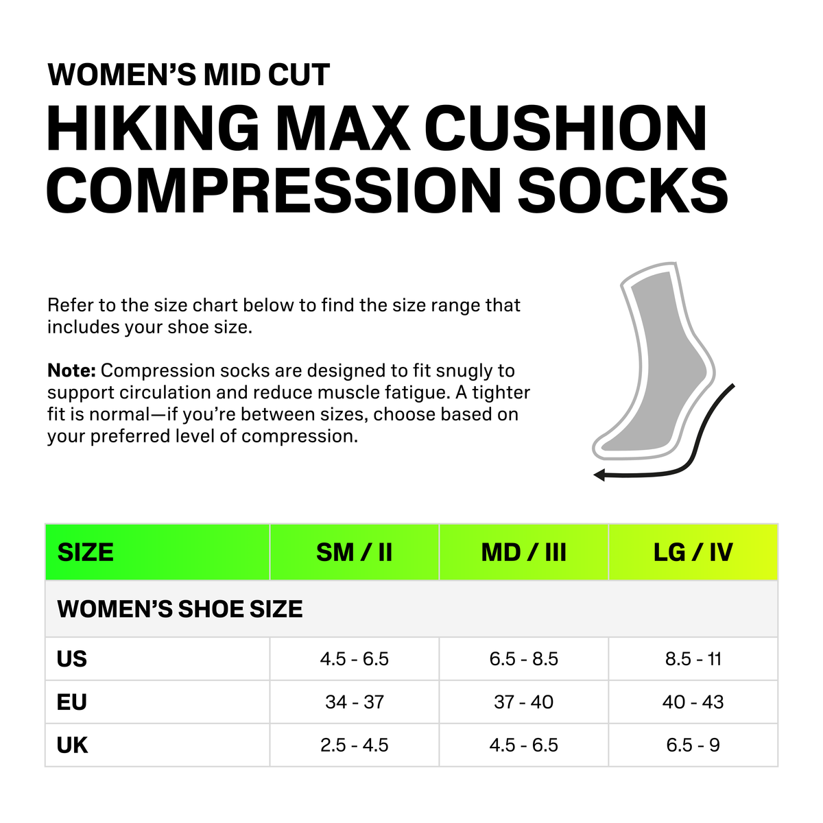 Hiking Max Cushion Mid Cut Socks