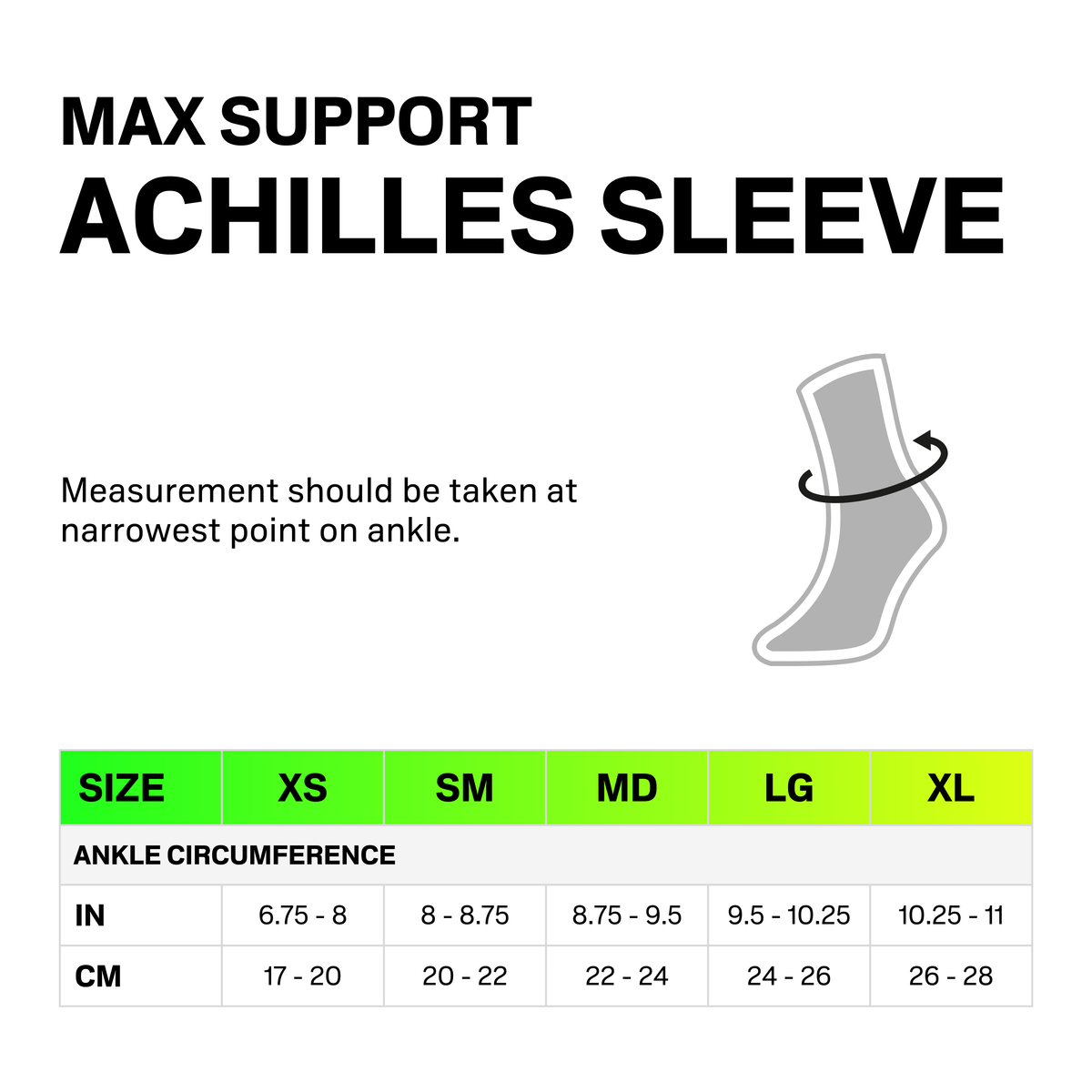 Max Support Achilles Sleeve