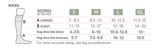 Rejuva Broad Stripe Calf Compression Socks 15-20 mmHg