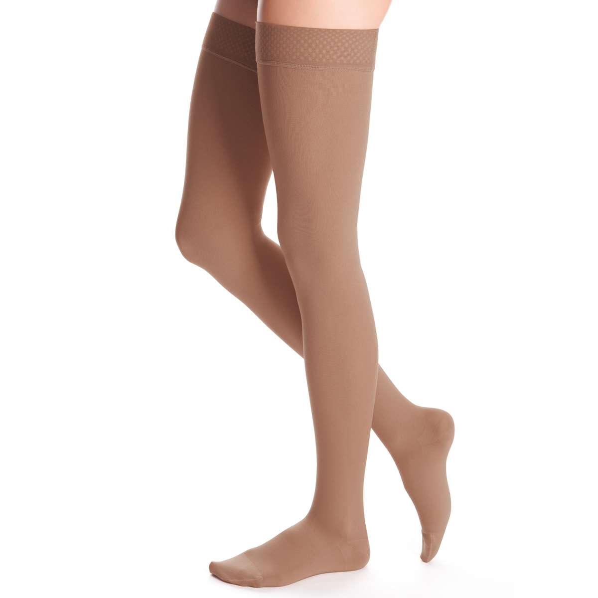 duomed advantage 20-30 mmHg thigh beaded topband closed toe standard