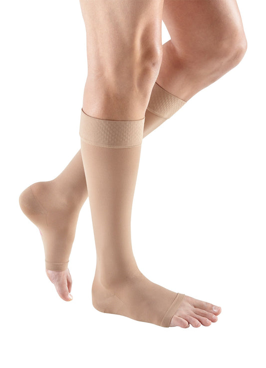 mediven plus, 20-30 mmHg, calf with silicone topband, Open Toe