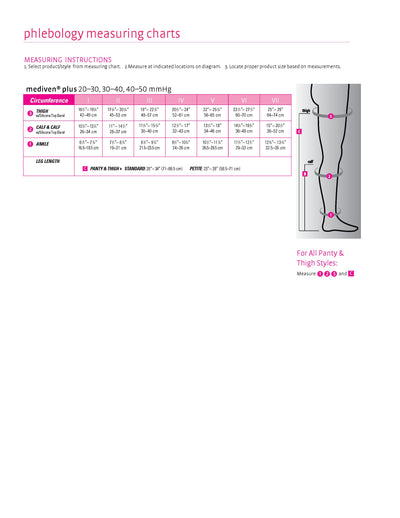 mediven plus, 40-50 mmHg, Thigh High W/ Silicone Top-Band, Open Toe